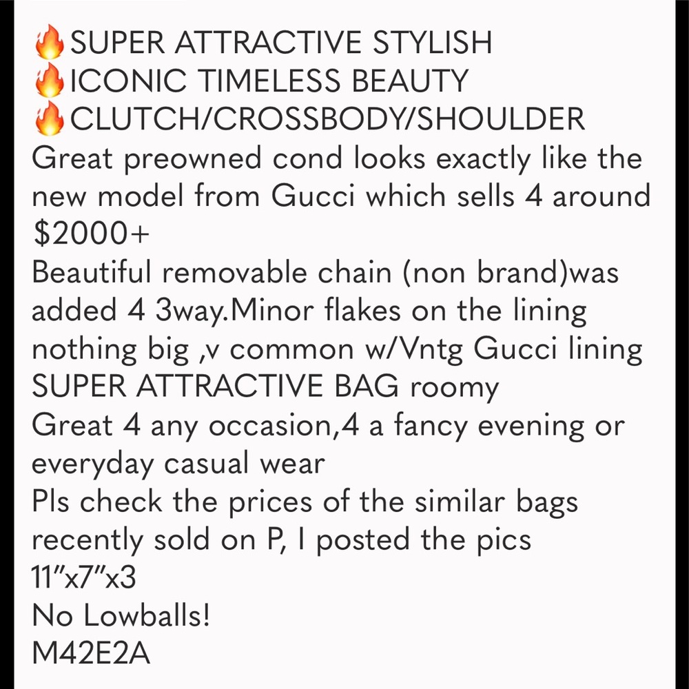 ‼️SOLD‼️GUCCI OPHIDIA Sherry Clutch 3WayEUC GORG🎁 - Picture 12 of 12